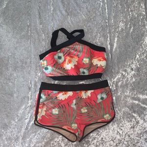 Tropical 2 pc swimsuit-for when outside op…